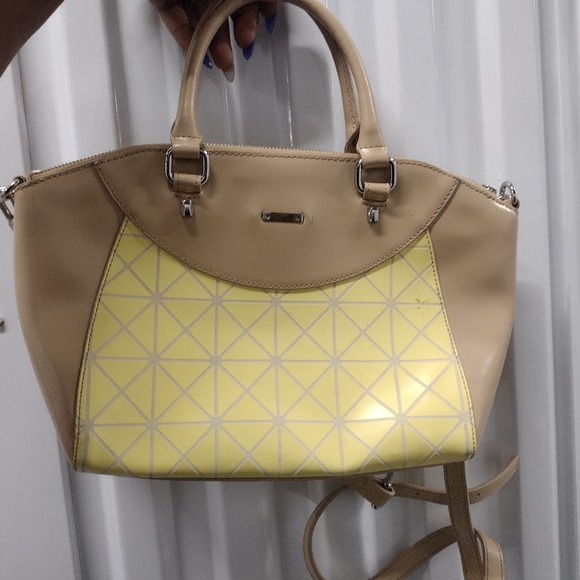 Charles Jourdan Handbags - Stylish Beige and Yellow Handbag